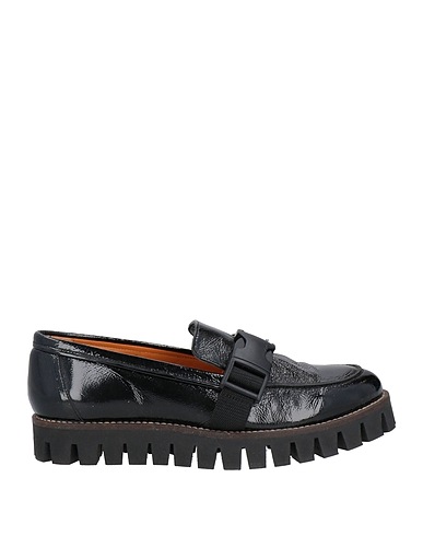 GANNI Loafers Black Leather