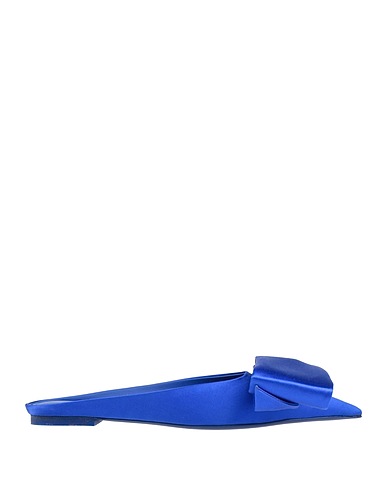 FERRAGAMO Mules and clogs Bright blue Textile fibres