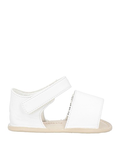 EMPORIO ARMANI Newborn shoes White Leather