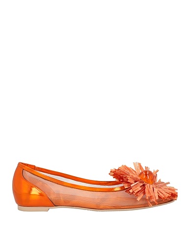 RAS Ballet flats Orange Textile fibers