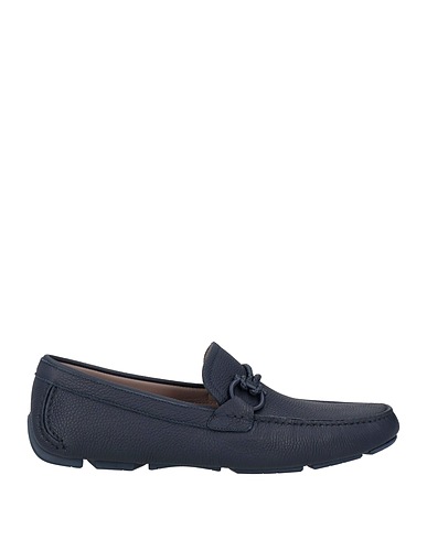 FERRAGAMO Loafers Navy Leather