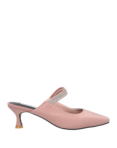 GAI MATTIOLO Mules and clogs LOVE TO LOVE	 Blush Textile fibres
