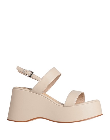 GAI MATTIOLO Sandals LOVE TO LOVE	 Beige Leather