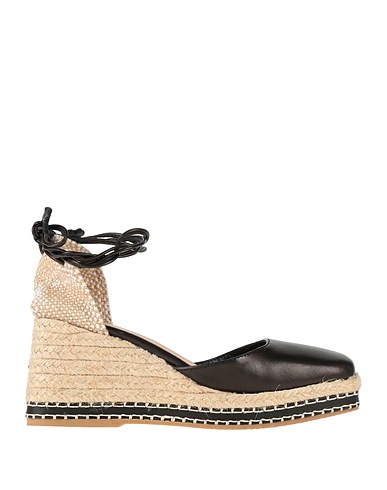 CASTAÑER Espadrilles Schwarz Leder