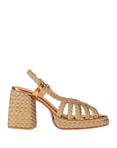 CASTAÑER Espadrilla Oro Fibras textiles