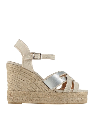 CASTAÑER Espadrilles Ivory Textile fibres, Leather
