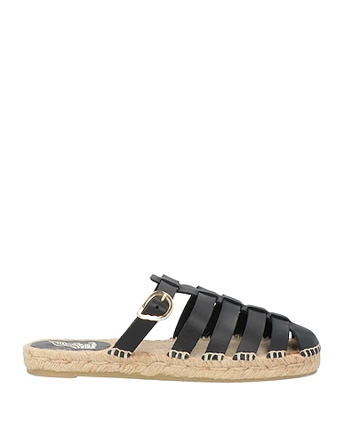 CASTAÑER Espadrilles ANCIENT GREEK SANDALS X CASTAÑER Black Leather