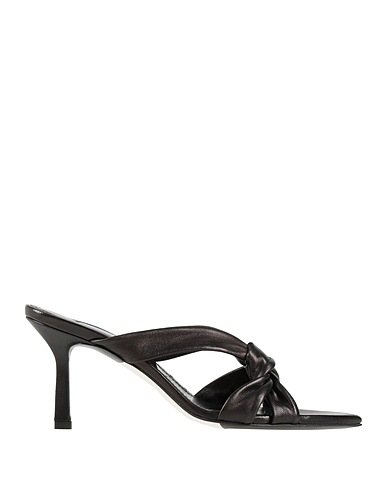 GIAMPAOLO VIOZZI Sandals Black Leather