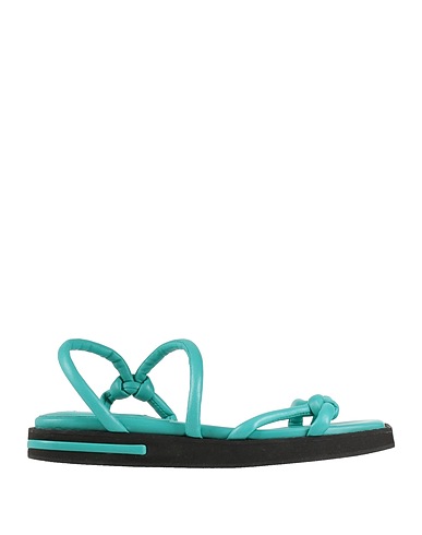 GIAMPAOLO VIOZZI Sandals Turquoise Leather