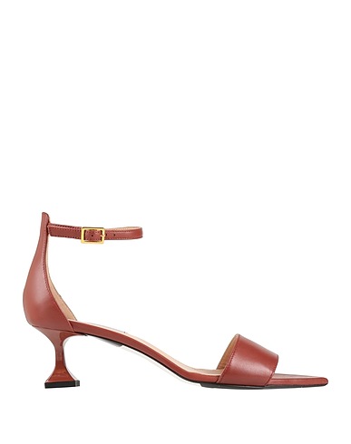 GIAMPAOLO VIOZZI Sandals Brown Leather