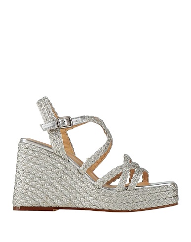CASTAÑER Espadrilles Silver Textile fibers