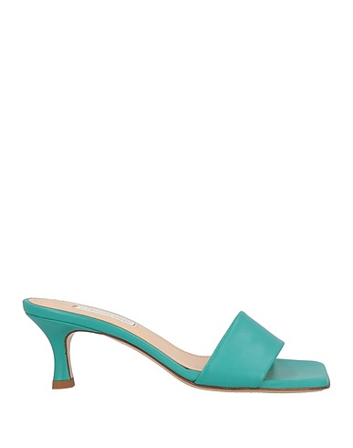 GIAMPAOLO VIOZZI Sandals Turquoise Leather