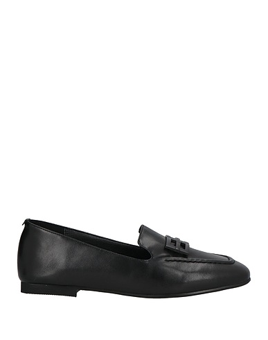 GAI MATTIOLO Loafers Black Leather