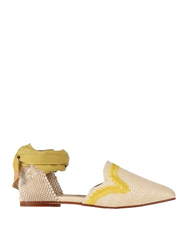 CASTAÑER Ballet flats Beige Textile fibers