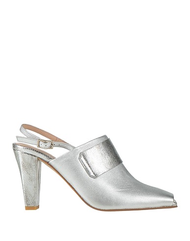 ZINDA Sandals Silver Leather