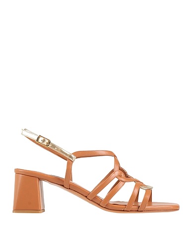 L'AMOUR by ALBANO Sandals Camel Textile fibres