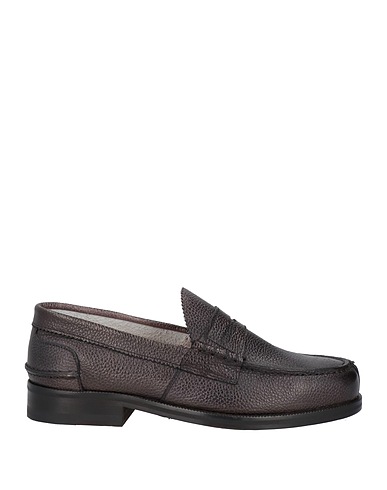 SAXONE Loafers Dark brown Leather