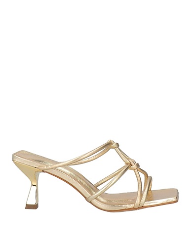 MISS UNIQUE Sandali Oro Pelle