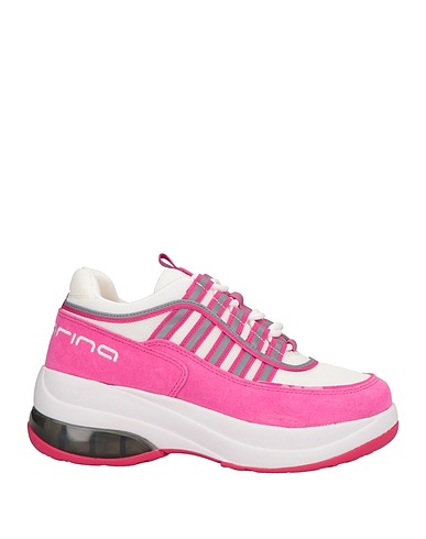 FORNARINA Sneakers GLAM Fuchsia Textile fibres, Leather