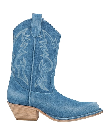 VIC MATIĒ Ankle boot Blue Textile fibres
