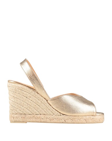 CASTAÑER Espadrilles Gold Leather