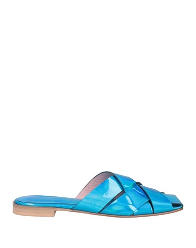 RAS Mules und Clogs Azurblau Leder