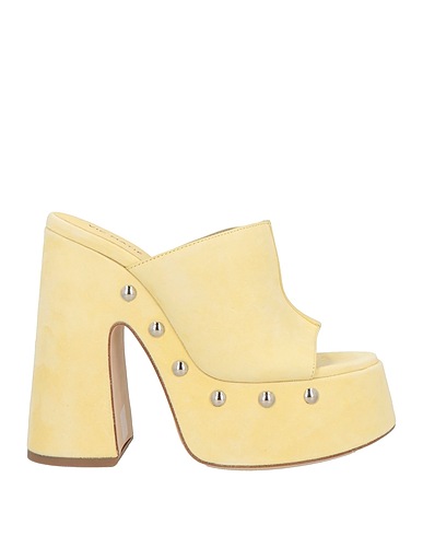 VIC MATIĒ Sandalen Pastellgelb Leder
