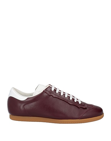 MAISON MARGIELA Sneakers Burgundy Leather, Rubber