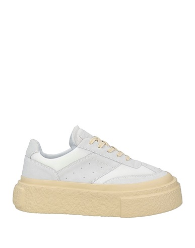 MM6 MAISON MARGIELA Sneakers Light grey Leather, Textile fibers