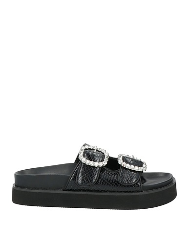 MAJE Sandals Black Leather