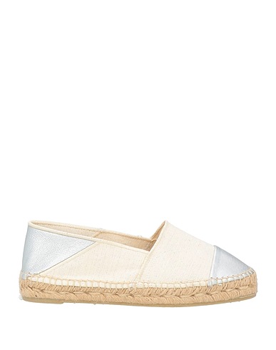 CASTAÑER Espadrilles Elfenbein Leder, Gewebefasern