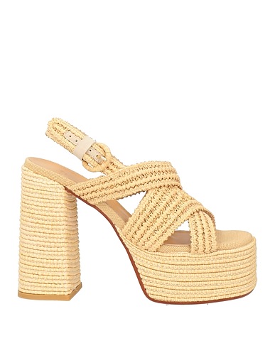 CASTAÑER Sandals Beige Textile fibres