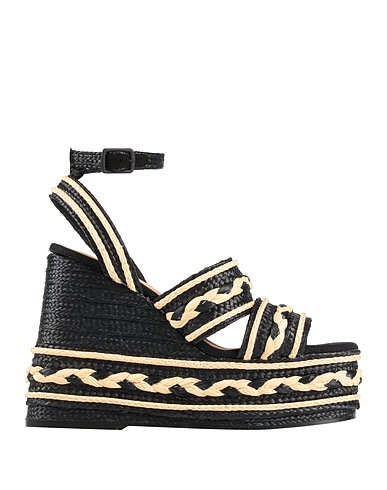 CASTAÑER Espadrillas Nero Fibre tessili