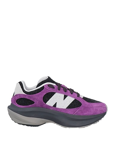 NEW BALANCE Sneakers Purple Leather, Textile fibres