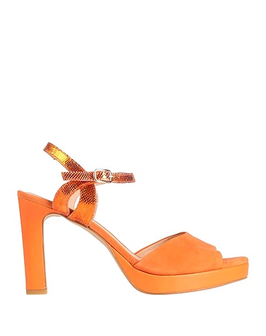 ZINDA Sandals Orange Leather