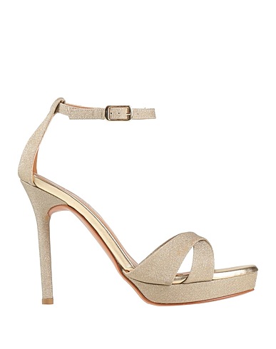 L'AMOUR by ALBANO Sandals Platinum Textile fibres