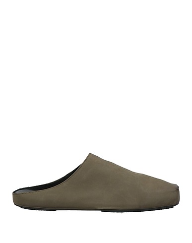UMA WANG Mules and clogs Military green Leather