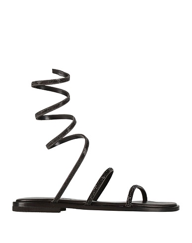 CARYATIS Sandals Black Textile fibres