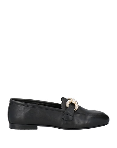 STEVE MADDEN Loafers Black Leather