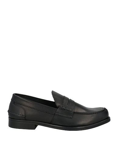 SAXONE Loafers Black Calfskin