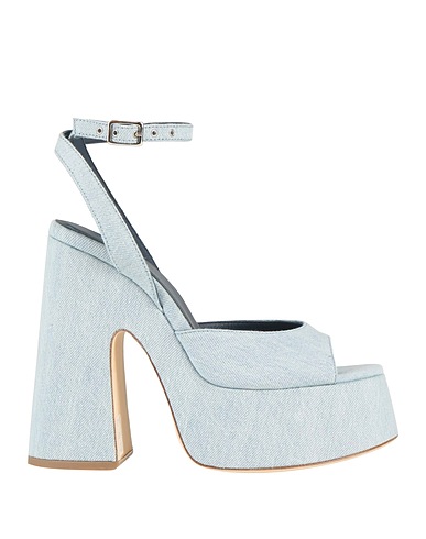 VIC MATIĒ Sandals Sky blue Textile fibres