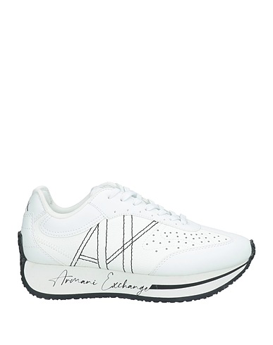 ARMANI EXCHANGE Sneakers Blanc 100% Polyester, Polyuréthane étalé