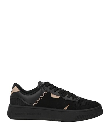 ARMANI EXCHANGE Sneakers Black 50% Polyamide, 50% Elastane, Polyurethane coated, Polyester