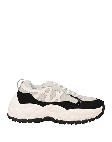 ARMANI EXCHANGE Sneakers Hellgrau 100% Polyester, Elastan, Polyamid, Polyurethan Beschichtet
