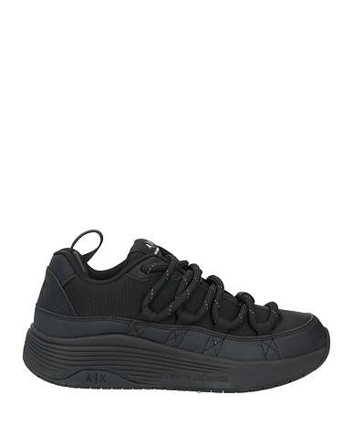 ARMANI EXCHANGE Sneakers Black 100% Polyester, Polyurethane