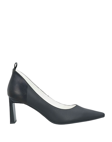 ARMANI EXCHANGE Pump Black 100% Polyester, Polyurethane coated