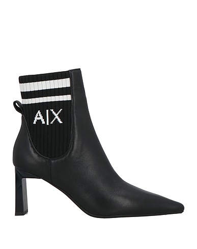ARMANI EXCHANGE Ankle boot Black 100% Cow leather, Polyester