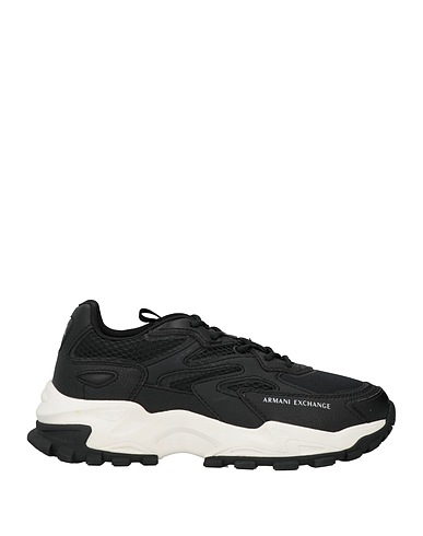 ARMANI EXCHANGE Sneakers Nero 100% Poliestere, Spalmato poliuretano, Poliuretano termoplastico