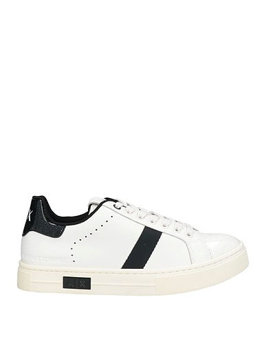 ARMANI EXCHANGE Sneakers White 100% Cow leather, Polyurethane