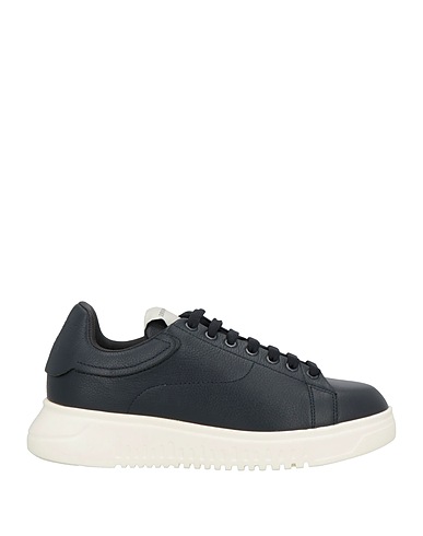 EMPORIO ARMANI Sneakers Midnight blue 100% Calfskin